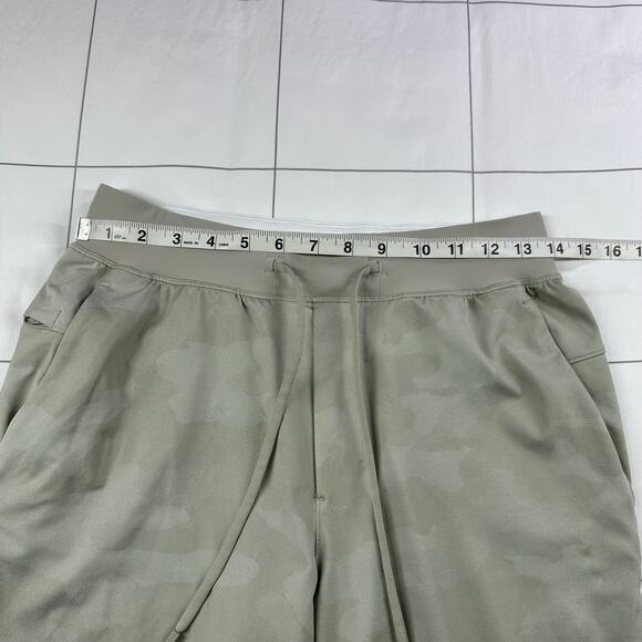 Lululemon Shorts Mens Small Cream Camo T.H.E. Short 9" Linerless Athletic Gym - Picture 7 of 12